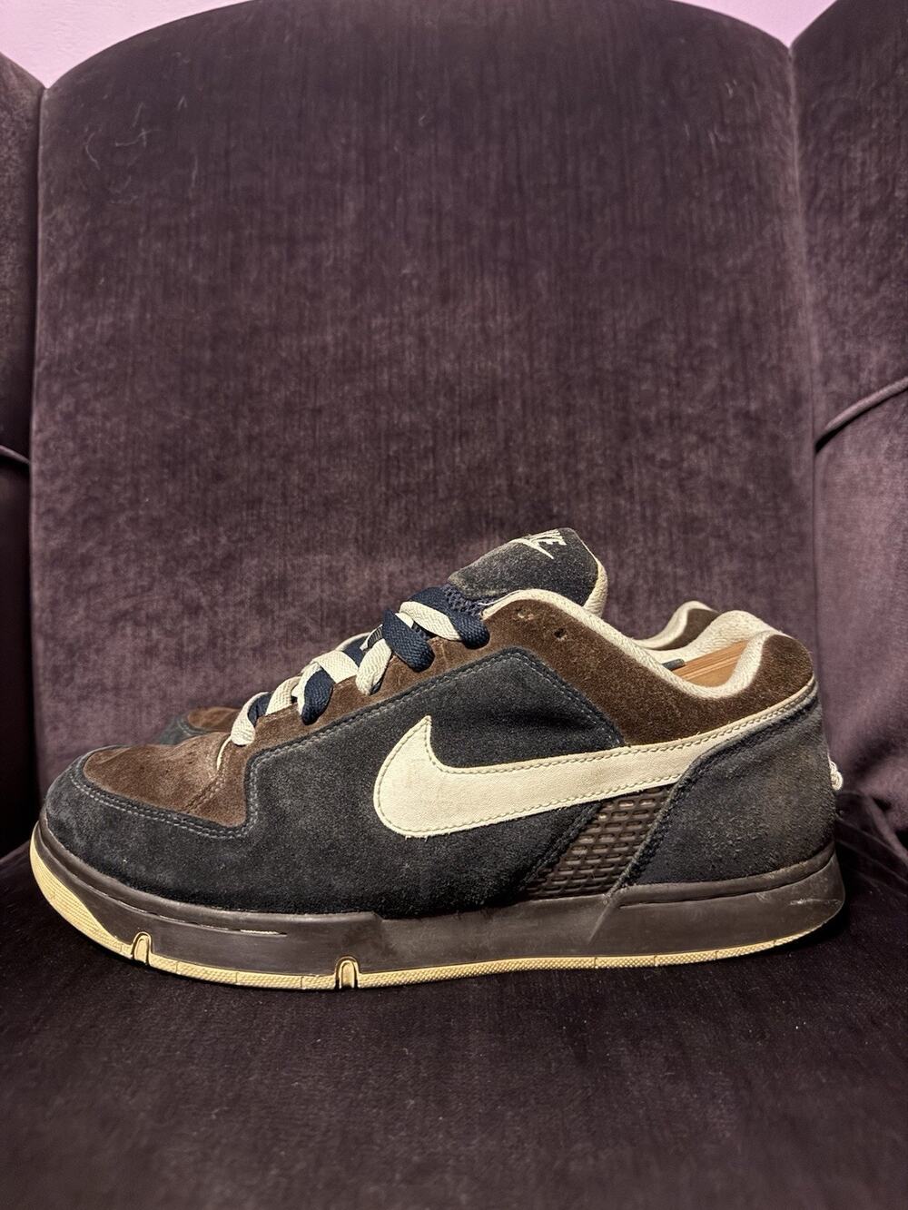 Nike Dunk Low Banger 2007 Mens Size 11 Blue/Brown Suede Leather 314235-201 2006